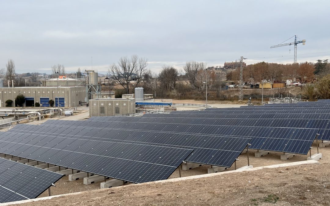 LA EDAR Sant Fruitós – Navarcles – Santpedor se completa con 412 módulos fotovoltaicos