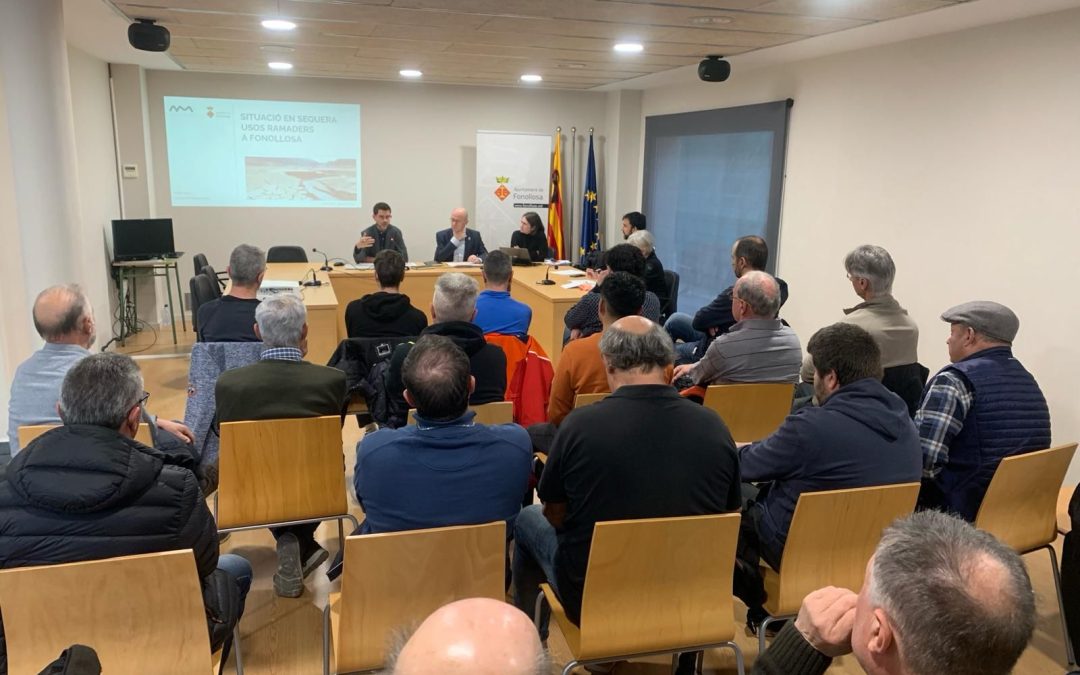 Aigües de Manresa i els Ajuntaments de Sant Fruitós de Bages, Fonollosa i Rajadell es reuneixen amb els ramaders per abordar l’estat d’emergència en sequera