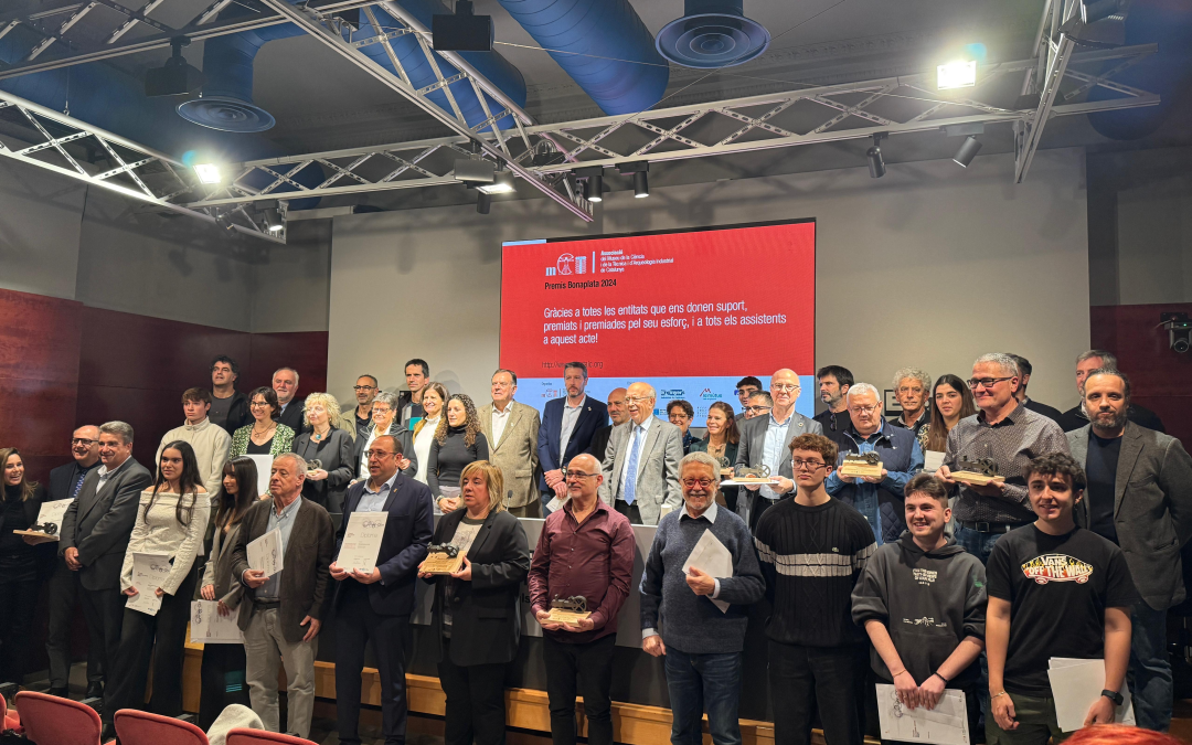 La Fundació Aigües de Manresa – Junta de la Séquia recibe el premio Bonaplata de colaboración con AMCTAIC